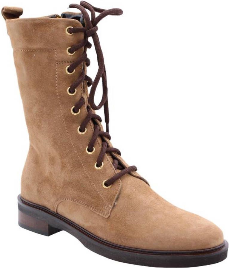 E mia Stijlvolle Veterschoenen voor Vrouwen Beige Dames