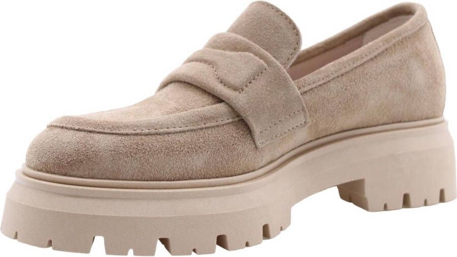 E mia Stijlvolle Mossel Loafers voor vrouwen Beige Dames