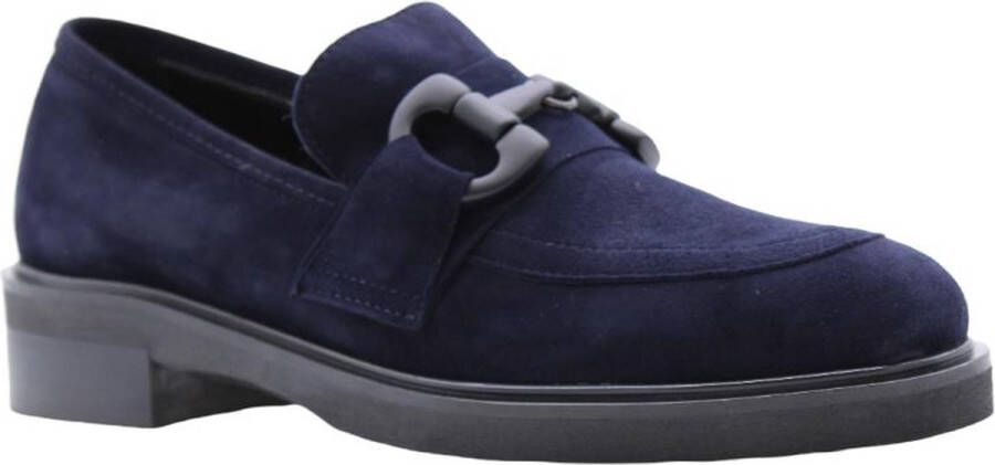 E mia Stijlvolle Moccasin Loafers voor Vrouwen Blue Dames