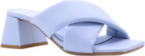 E mia Heeled Mules Blauw Dames