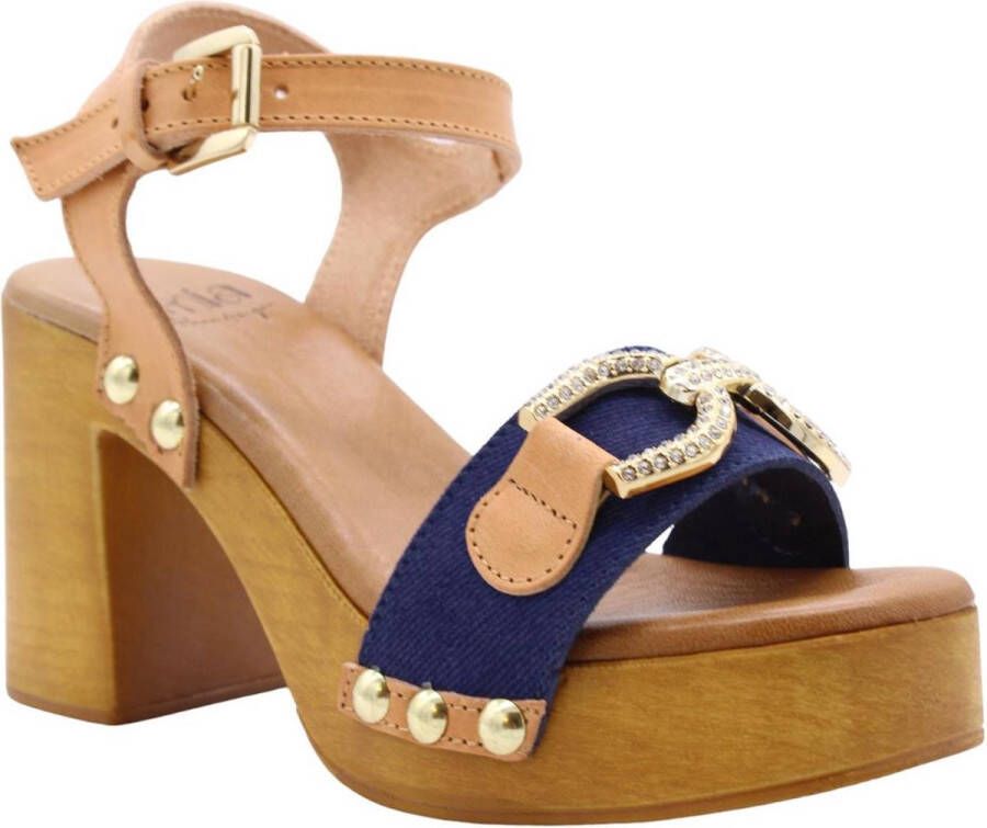 E mia Hoge hak sandalen Blue Dames