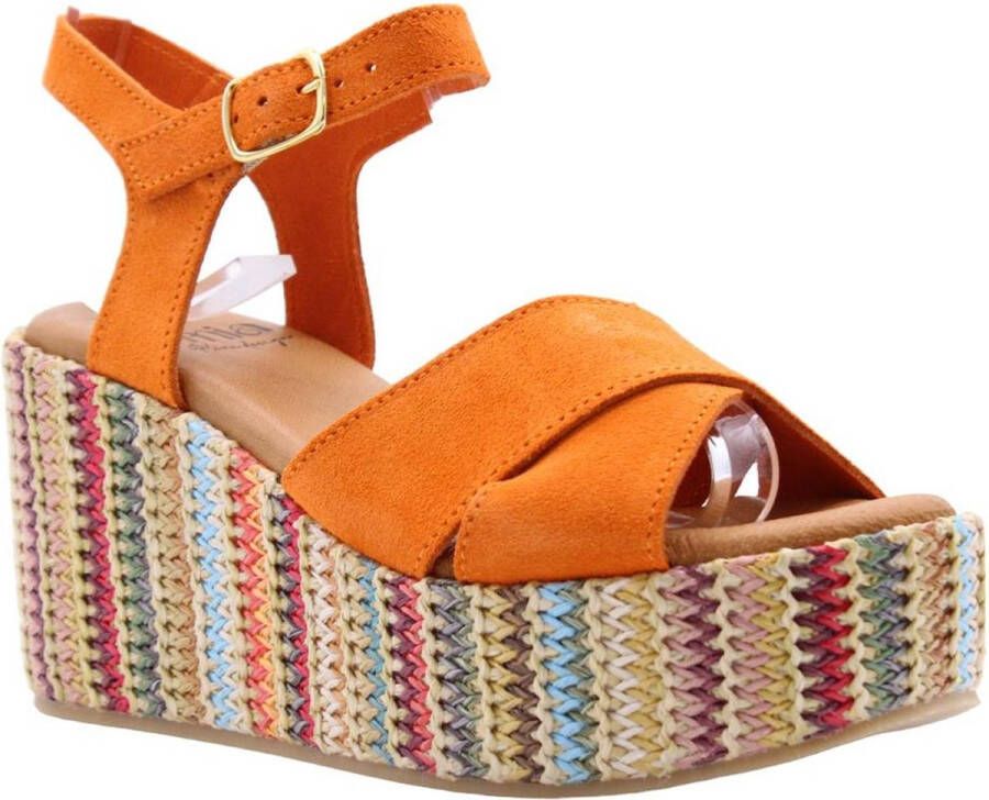 E mia Sandaal Oranje Dames