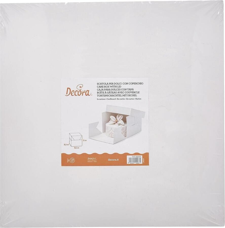 0339481 Taartdoos 30 5X30 5X Cartone Wit