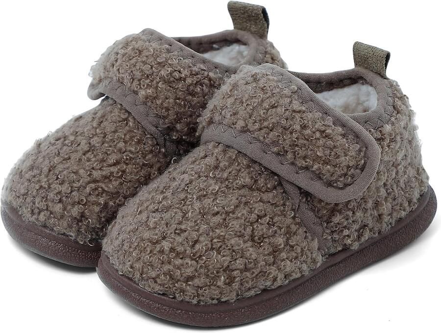 1-5 jaar winterpantoffels fleece voering warme pantoffels antislip zool
