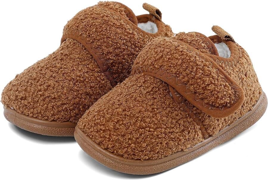 1-5 jaar winterpantoffels fleece voering warme pantoffels antislip zool