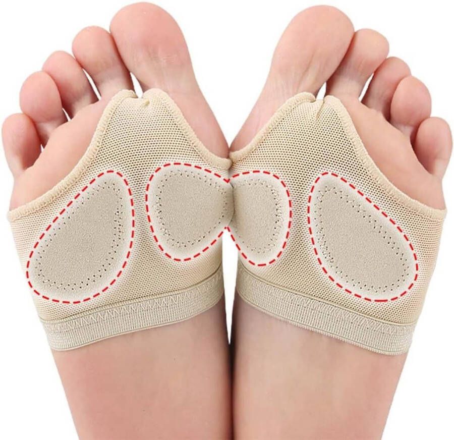 1 paar anti-slip voetpads voor dansers buiksokken met Paw PadPraktijk schoenen voor dansen en balbeschermingBlote voeten teenbescherming voor dansersTrainen met comfortabele dansvoetjes