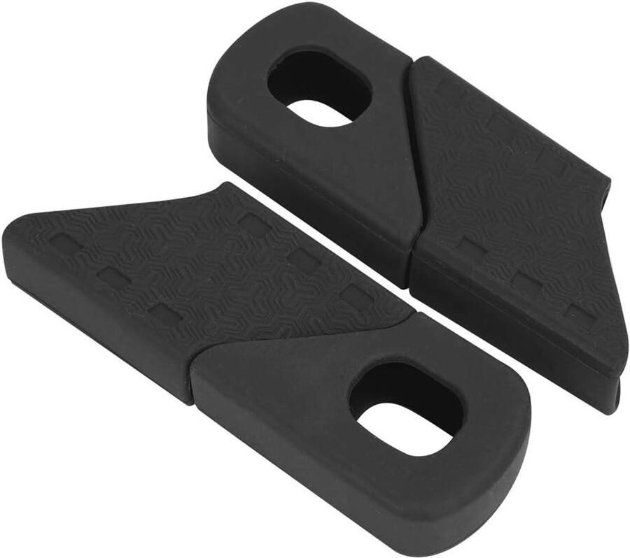 1 Paar Crank Bescherming Mountainbike Schoenen voor Stofbescherming en Veiligheid (Zwart)