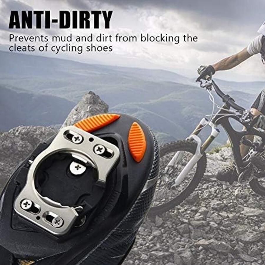 1 Paar Fietsschoen Cleat Cover Adapters voor Snelle Ontgrendeling van Fietspedalen Ideaal voor Buitenrijden en Bescherming van Schoenen