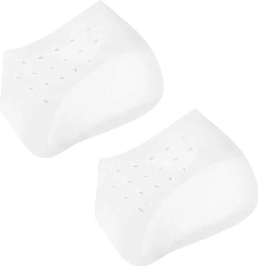 1 paar hakverhogende inlegzolen siliconen hielkussentjes unisex zachte gel hielkussentjes