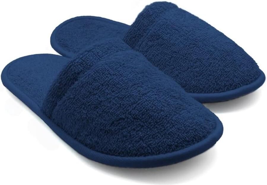 1 Paar Mules Slippers in Badstof 100% Katoen Licht Ademend Antislip of 43 46 Uniseks voor Douche Hotel Spa Zwembad Reizen