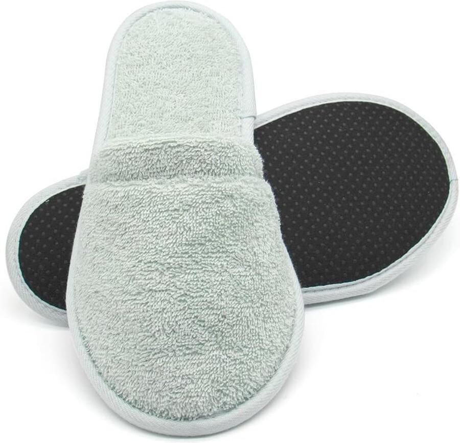 1 Paar Mules Slippers in Badstof 100% Katoen Licht Ademend Antislip of 43 46 Uniseks voor Douche Hotel Spa Zwembad Reizen