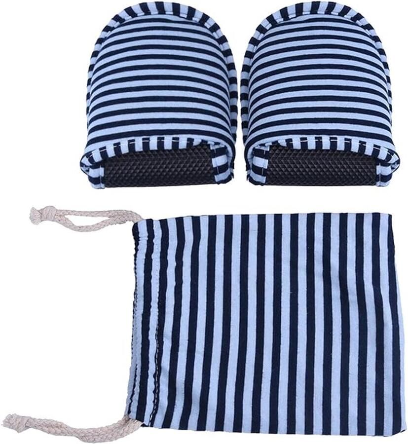 1 paar reisslippers herbruikbare opvouwbare EVA-reisslippers antislip katoenen slippers draagbare binnenslippers met draagtas voor hotels en spa's