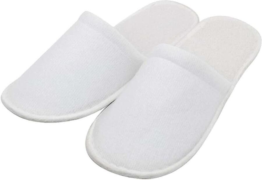 1 paar wegwerppantoffels wit spa-pantoffels voor nen antislip 4 mm dikke pantoffels voor spa-hotels reizen