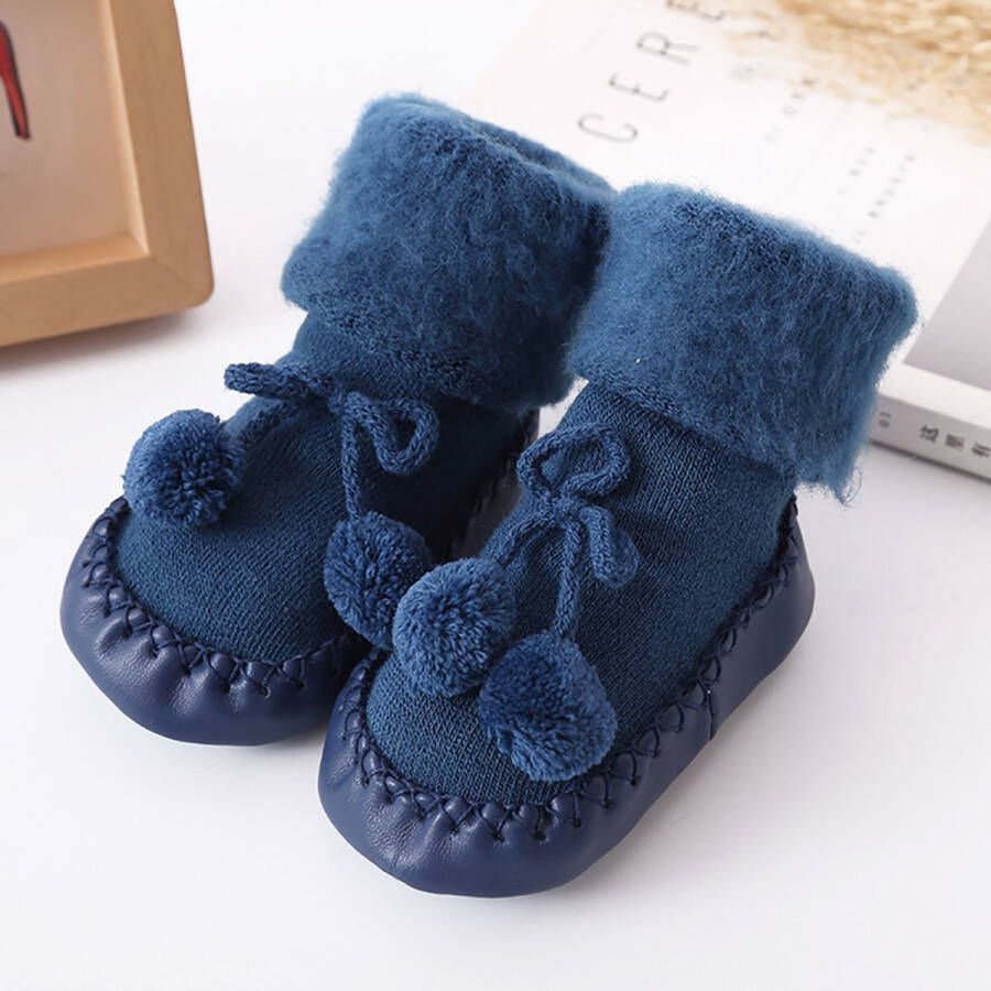 Merkloos Sans marque 1 Paar Zachte Slofjes Blauw | 0 6 Maanden | en | Babyslofjes