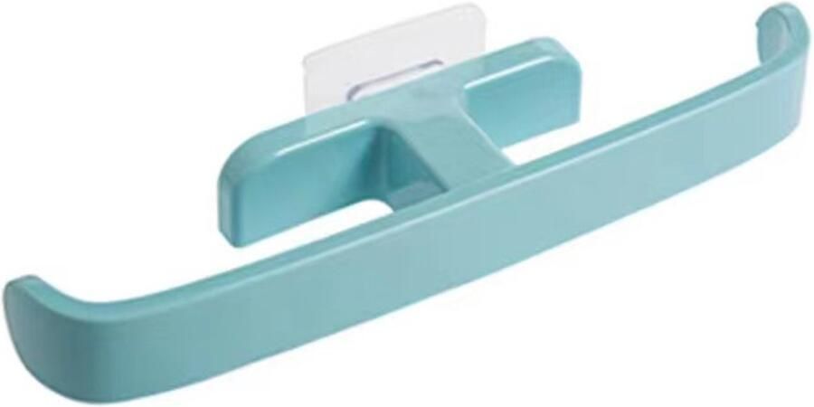 1 stuk badkamer schoenen rek geen booring nodig wand-mounting slippers sandalen en sleeper voor ruimtebesparing roestvest en waterdicht (blauw)