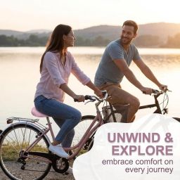 1 x fietszadelhoes waterdicht voor buiten zonwering antislip voor de meeste stoelen (roze)