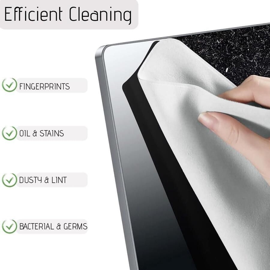 1 x toetsenbordbescherming voor computer toetsenbordbescherming van microvezel binnenvoering van microvezel en draagbare reinigingsdoek compatibel met MacBook Pro 13 14 inch