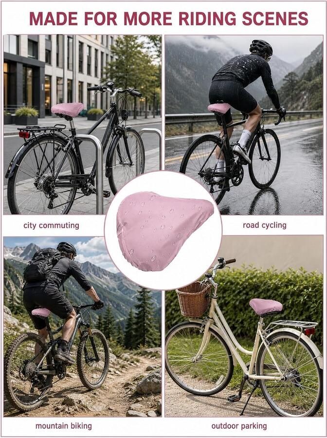 1 x waterdichte fietszadelhoes universele zadelhoes fietszadelhoes elastische waterdichte fietszadelhoes