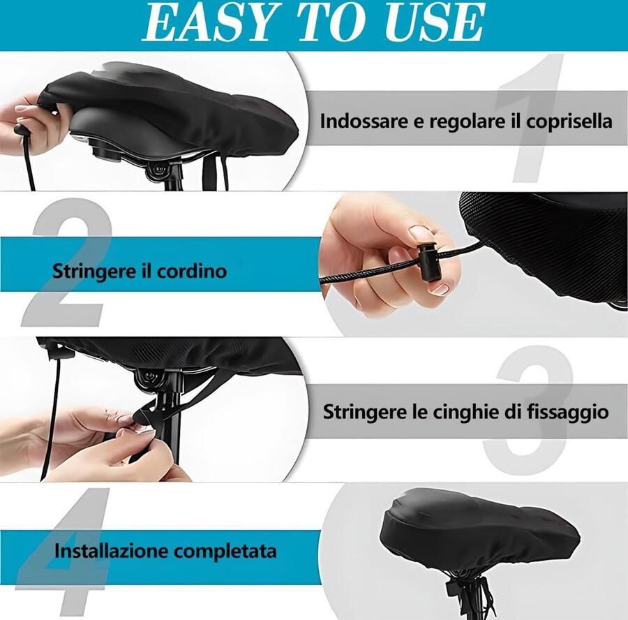 1 zachte gel-fietszadelhoes comfortabele zadelbeschermer met zachte bekleding universeel voor racefietsen stadsfietsen mountainbikes e-bikes en spinning-fietsen x