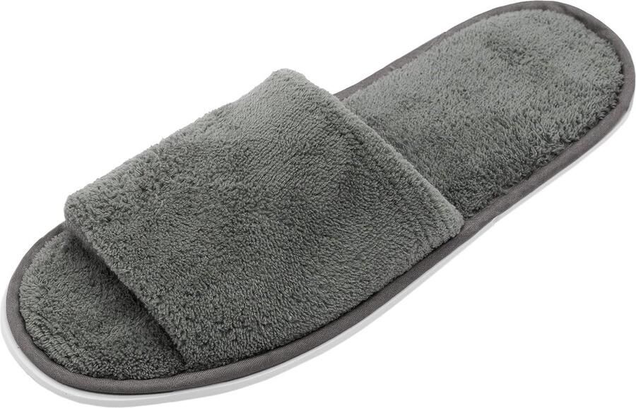 10 Paar Badstof Slippers voor Gasten en Wellness One Size
