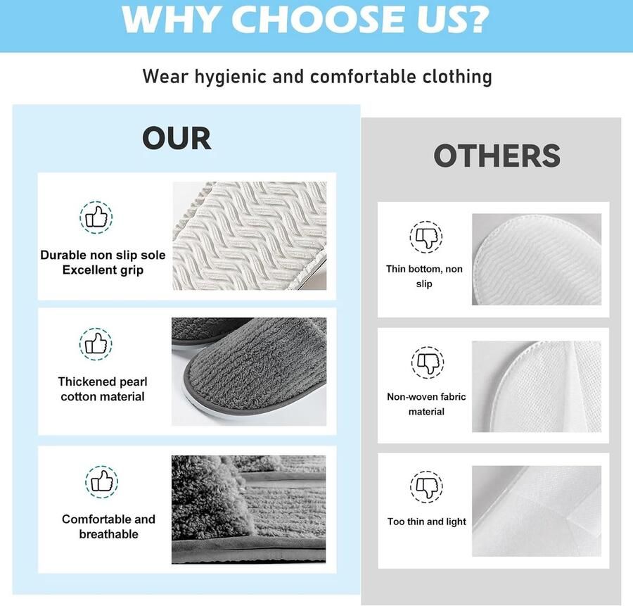 10 paar pantoffels gastenpantoffels voor nen en gastenpantoffels hotelpantoffels draagbare gastenpantoffels slippers voor huizen spa's bruiloften reizen x