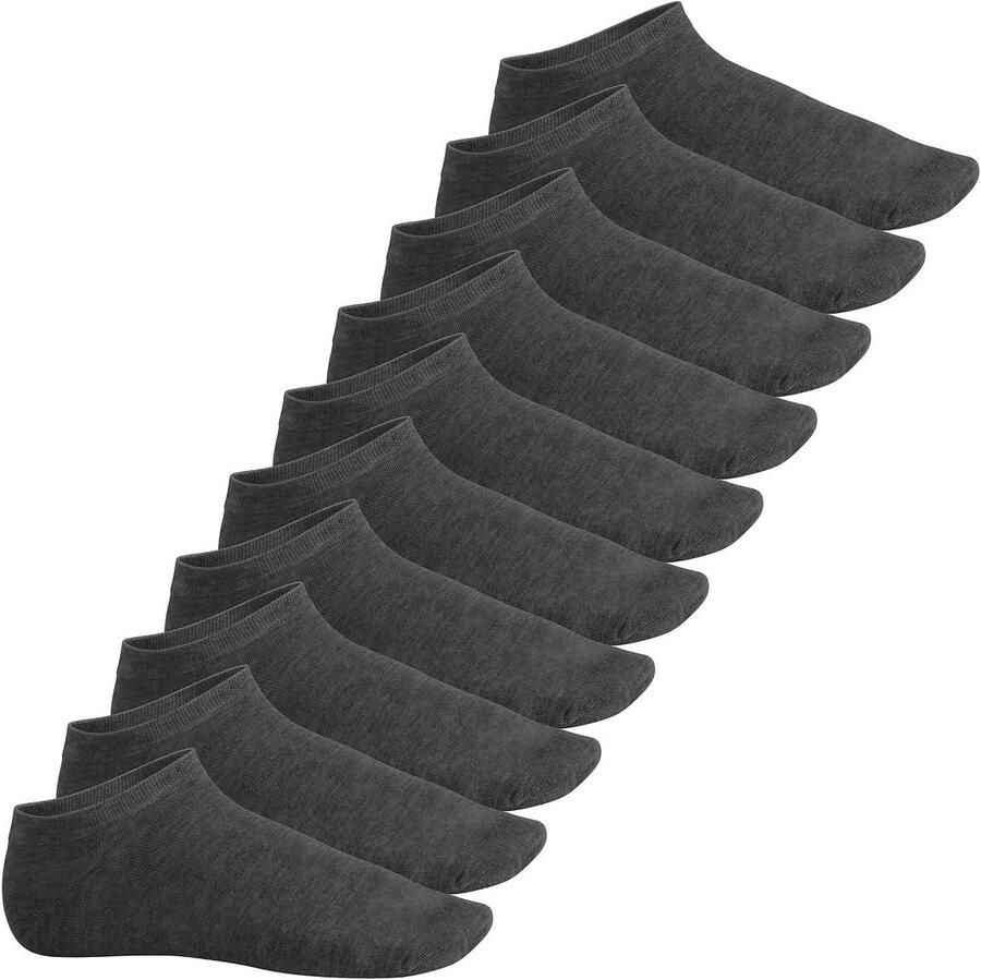 10 Paar Sneakersokken Korte Sportsokken Katoen Geschikt voor Sportschoenen