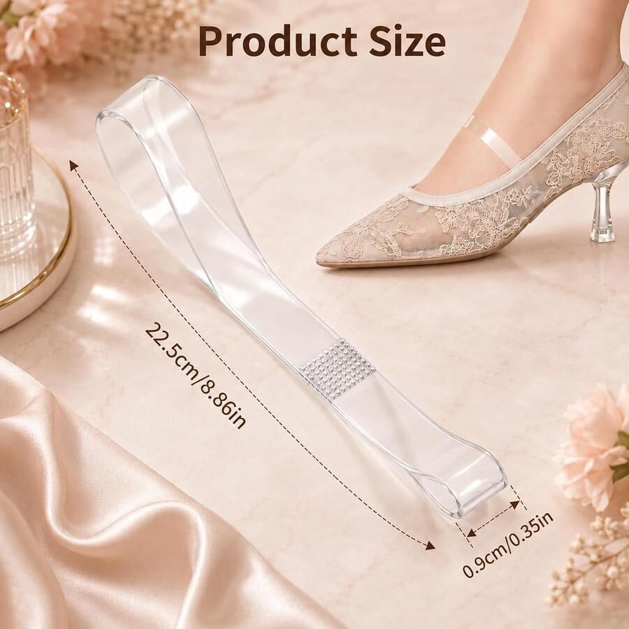 10 Paar Transparante Siliconen Invisibility Hakken Verwijderbare Elastische Pumps met Antislip Functie voor Comfortabel Draaggemak