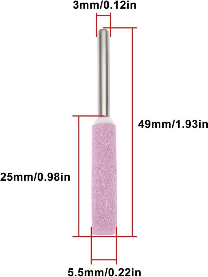 10 STKS Kettingzaag Slijpsteen 5 mm Compatibel met Dremels Compatibel met Proxxon Grinder