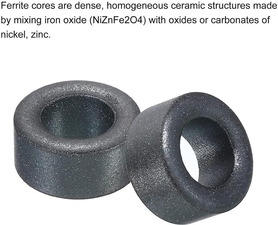 10 stuks ferriet toroïde kern 14 mm x 8 mm x 7 mm transformator zwart Inductor oring spoel