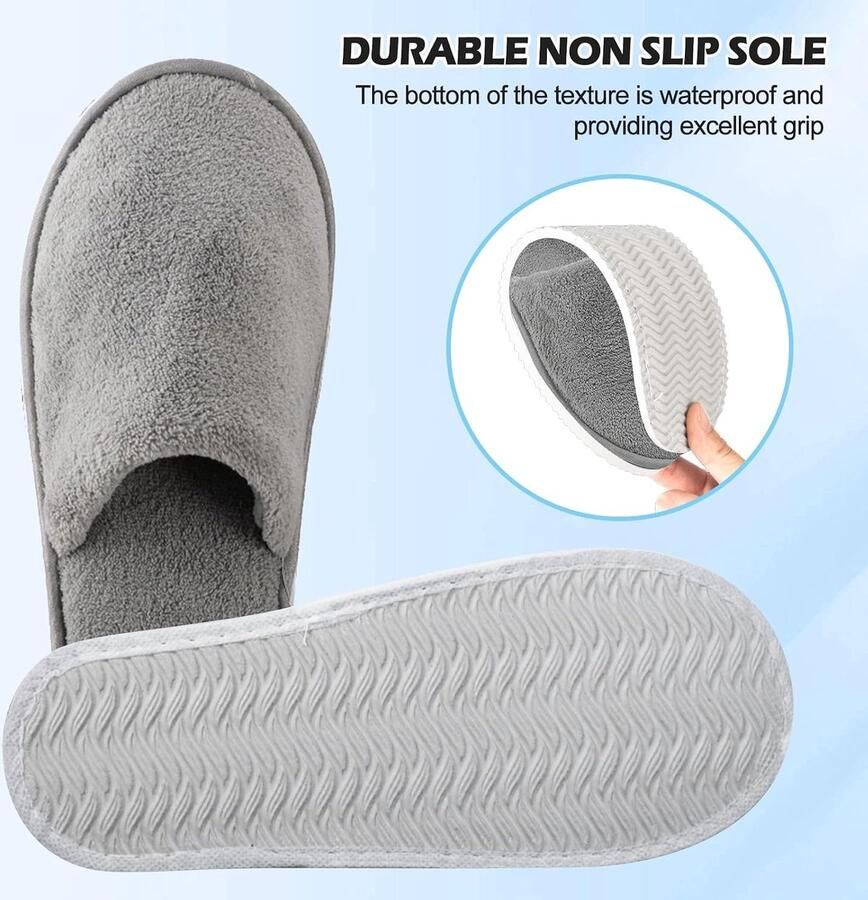 9 stuks hotelslippers gastenpantoffels hotelslippers hotelpantoffels voor reizen salon huis spa thuis hotel x