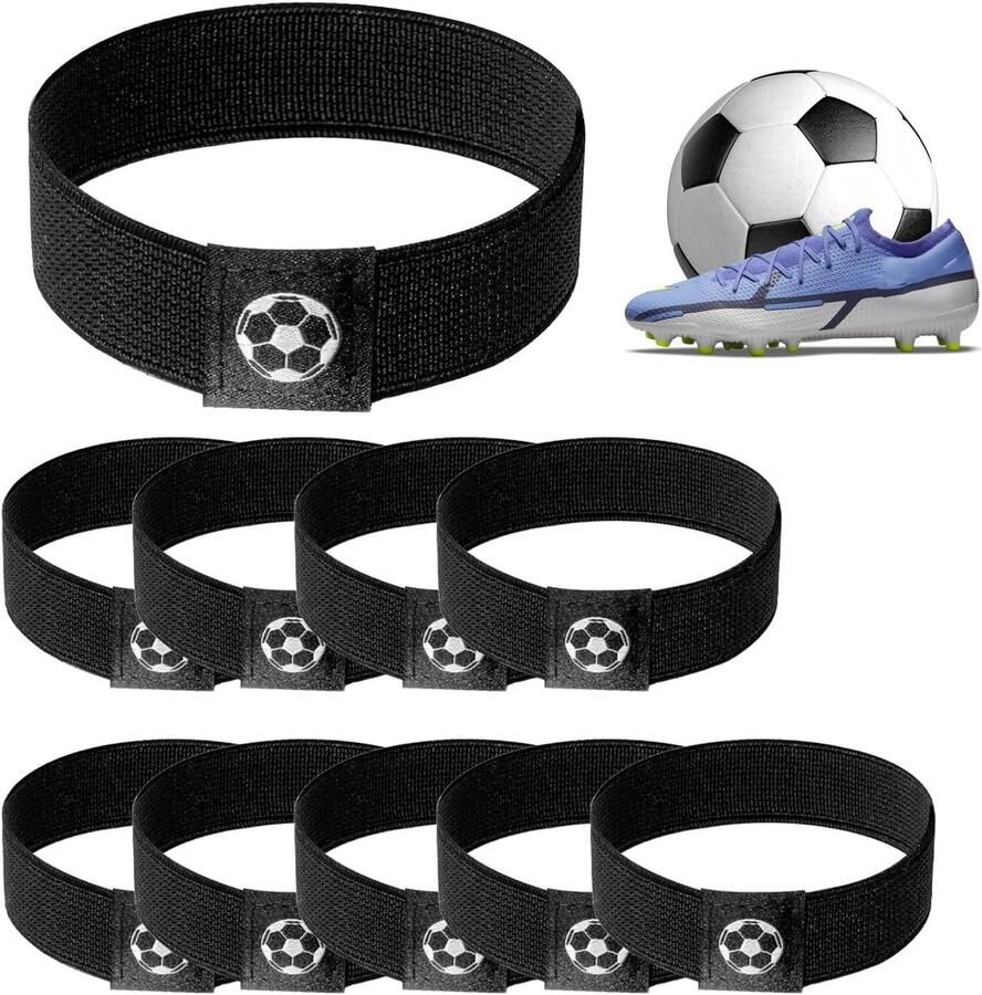 10 Stuks Voetbalschoen Elastische Banden Antislip Bevestigingsrie voor Volwassenen en Tieners Ideaal voor Sport en Training