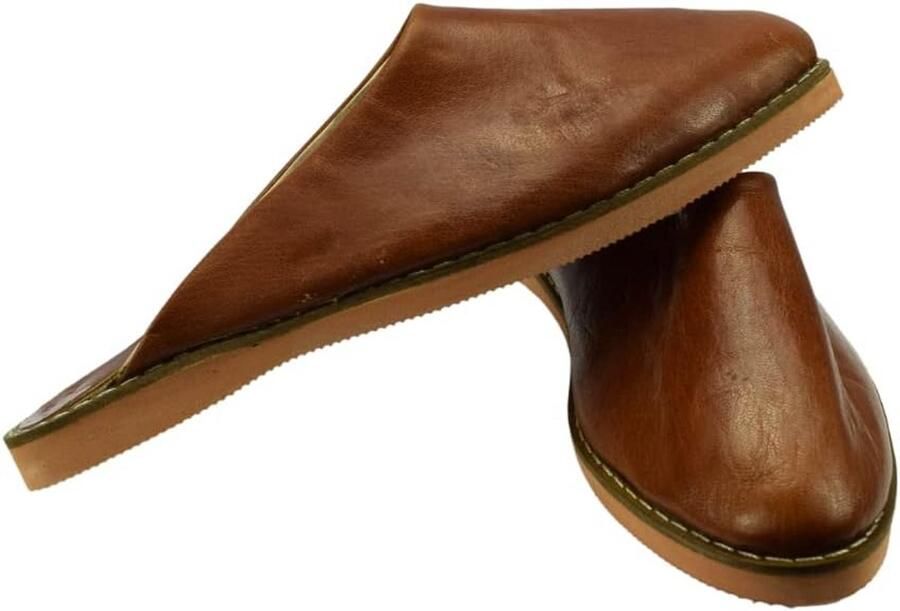 Comfortabele Lederen Pantoffels Huis- of Tuinschoenen Handgemaakt