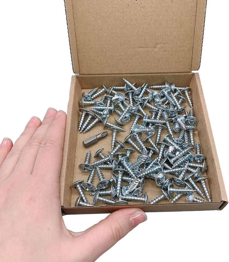 100 stuks verzinkt staal 5 0 x 20 mm houtschroeven metalen schroeven gemodificeerde truss kop zelftikken (100 5 0 x 20 mm)