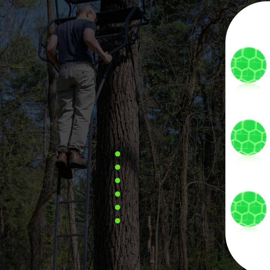 100pcs Reflective Trail Tacks Glow in the Dark Hunting Trail Markers voor Camping Hiking Survival Outdoor
