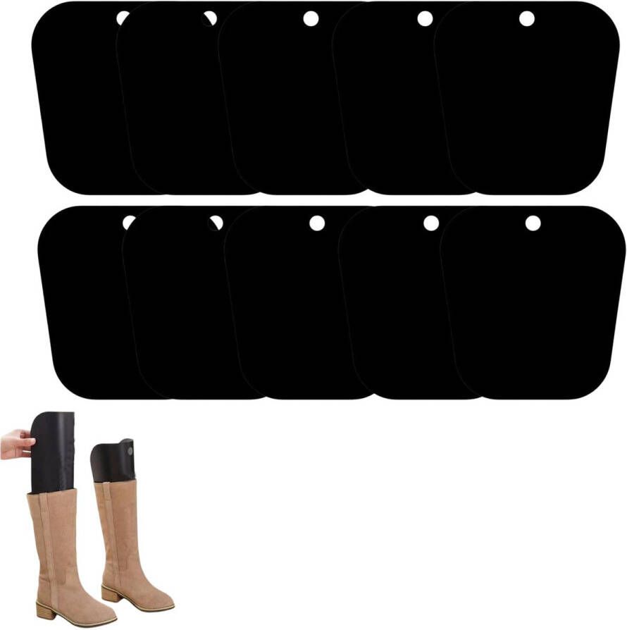 10Pcs High Boot Support Boot Tensioner Reusable Plastic Boot Holder Keeps Boots Upright For and Boots Black