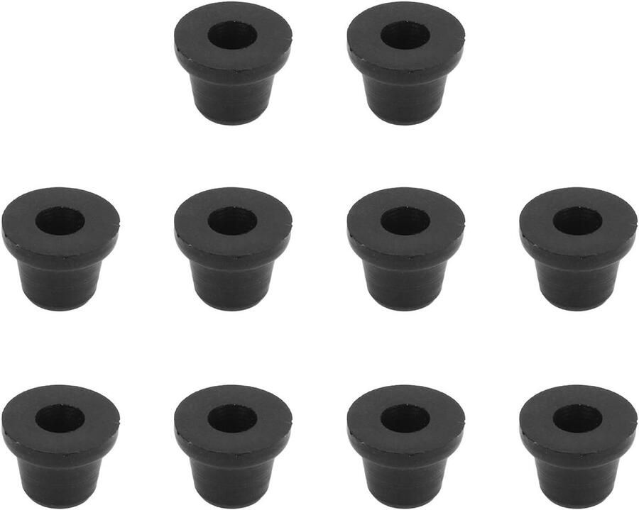 10PCS Ontluchtingsschroefdoppen Rubberen Remontluchtingsschroefdoppen Vetnippeldoppen voor Auto's Motorfietsen met Zelfgrijpende Afdichting Bescherm rem- en