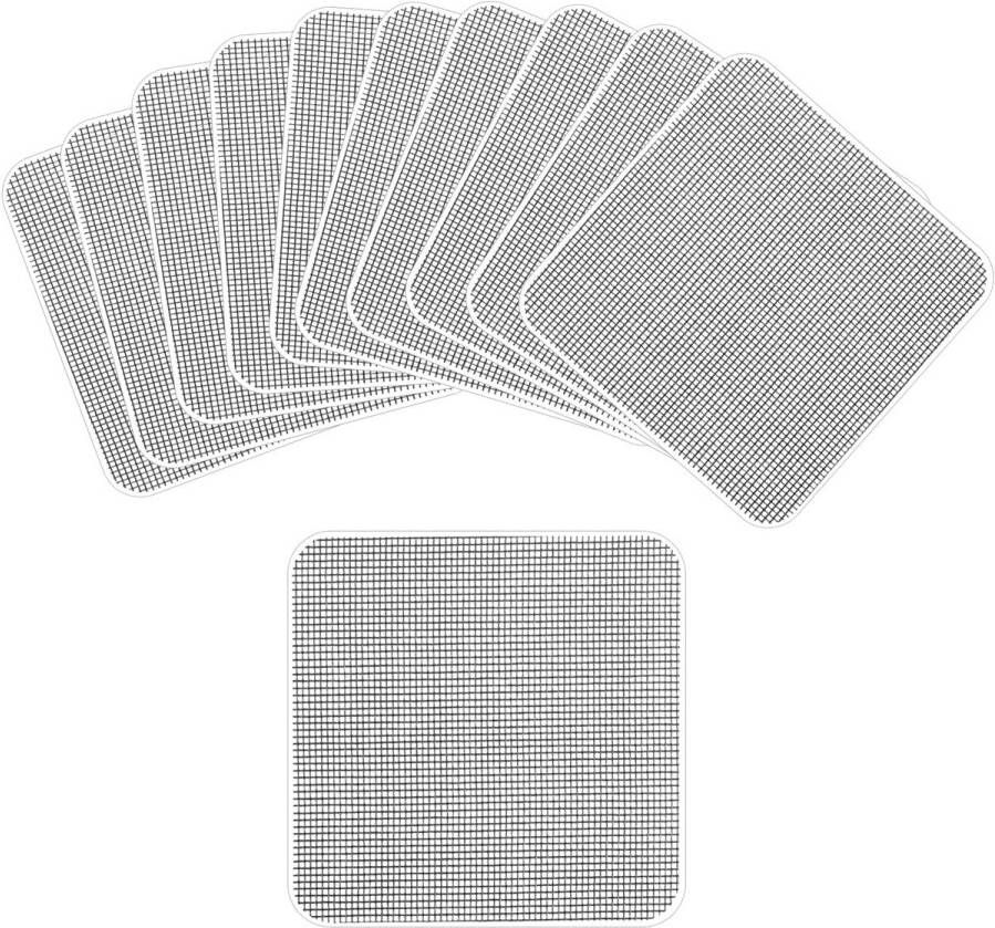 10st Venster Scherm Reparatie Patches 10x Zelfklevend Scherm Venster Mesh Reparatie Venster Mesh Reparatie Tape voor Het Repareren van Scherm Windows Deuren Tenten Netten