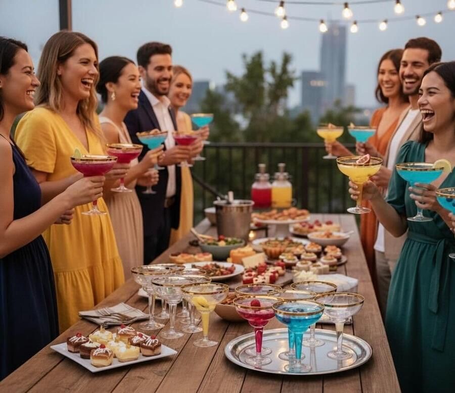 12 Elegante Plastic Margarita Cocktail Glazen met Gouden Rand 360ml Stevig & Herbruikbaar Daiquiri Martini Glazen voor Bruiloften Verjaardagen Kerstmis Feestjes