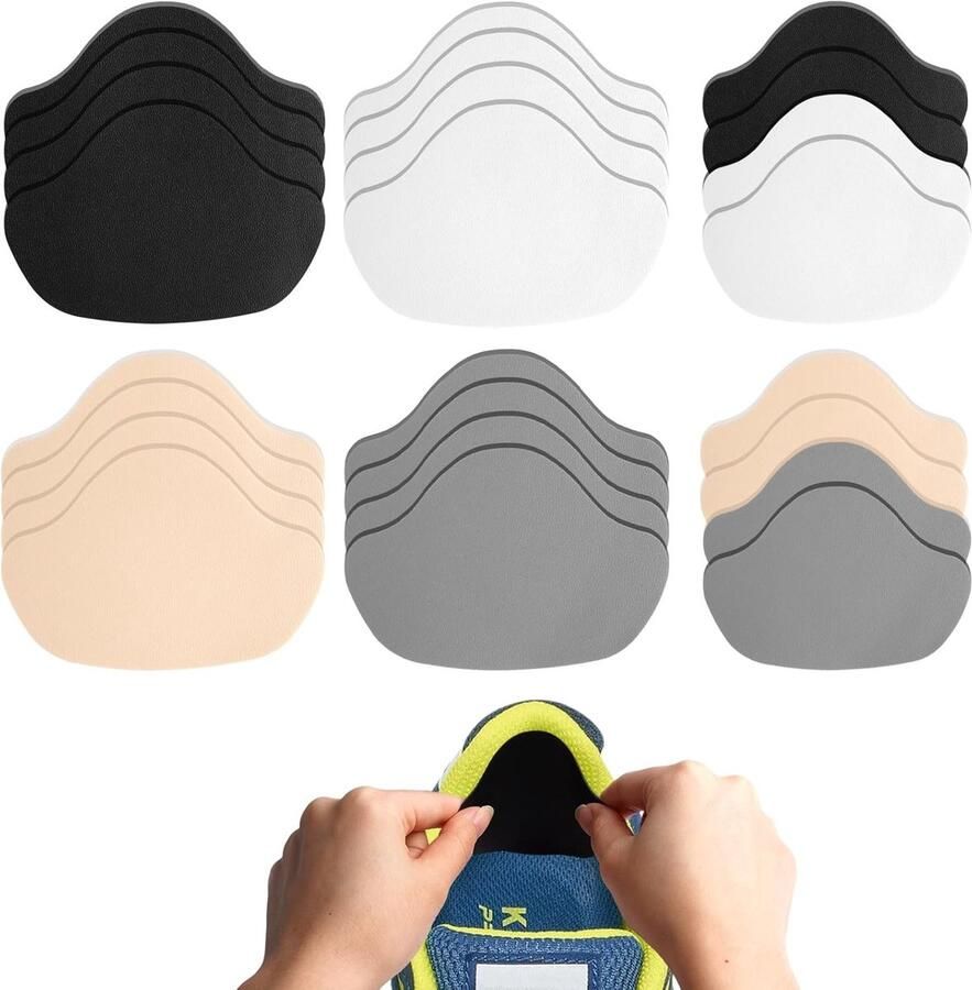 12 Paar Heelpads voor Schoenen Heelpads voor Sneakers Heelpads voor Sport- en Leren Schoenen Herstel van Hakken en Slijtage