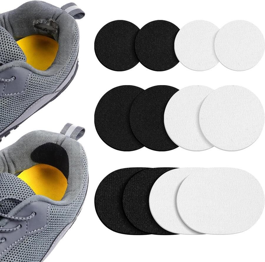 12 Paar Sneaker Reparatiepatches voor Hiel Lederen Hielbescherming en Hielbekleding voor Sneakers en Schoenen
