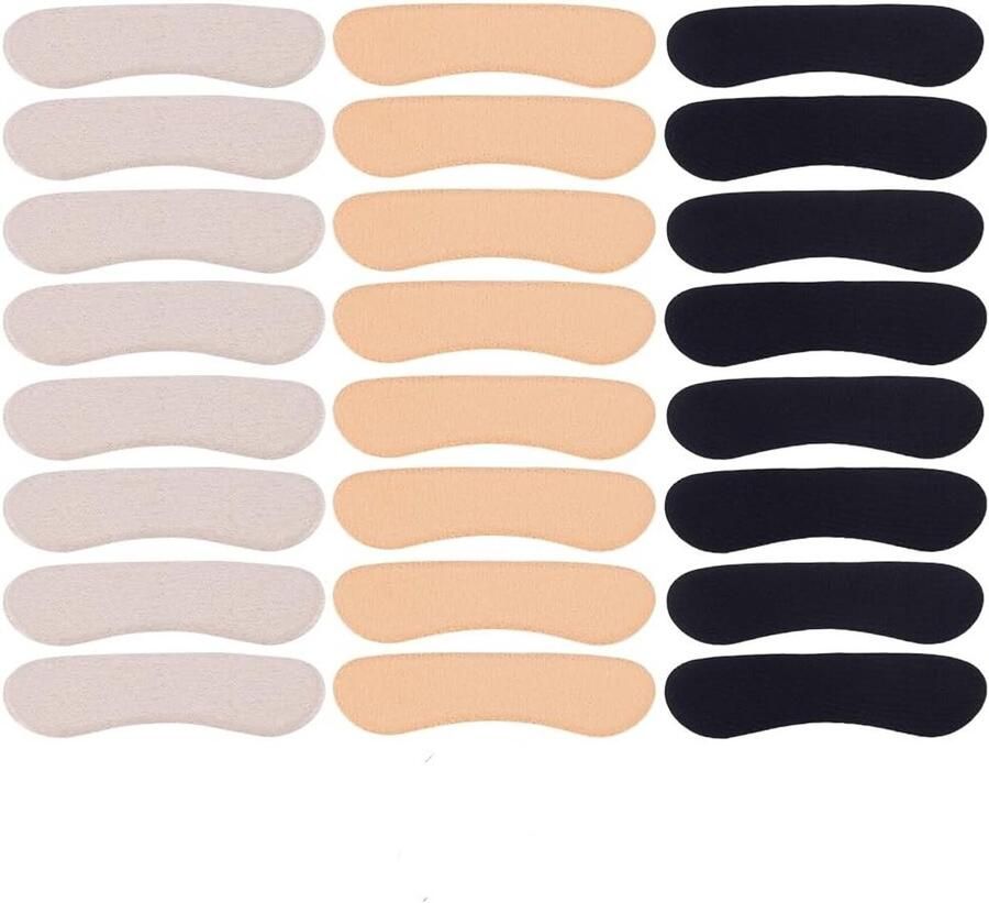 12 Paar Zelfklevende Hielvoeringen voor Schoenen Hoge Hieldemping en Comfortabele Kussenstrips voor Sandaalrie en Sneakers Ideaal voor en