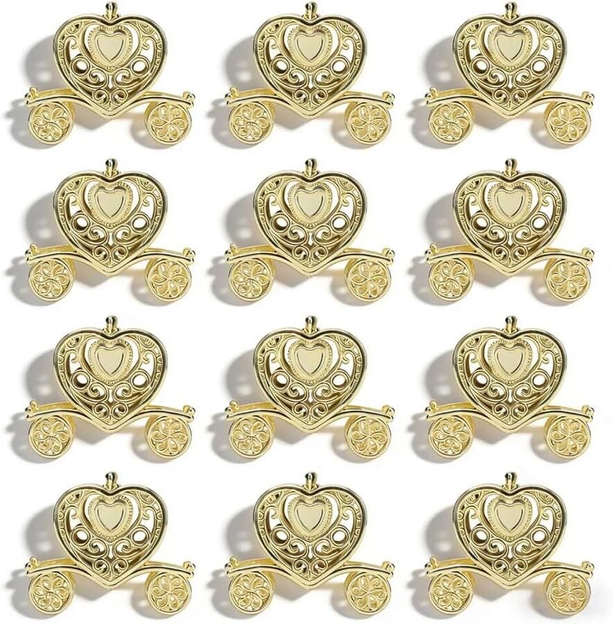 12 Stks Bruiloft Gunst Dozen Plastic Dozen Snoep Geschenkdozen Snoeppotten Snoep Opbergdozen voor Bruiloft Baby Shower Kerst Verjaardagsfeestje Decoratie(Goud)