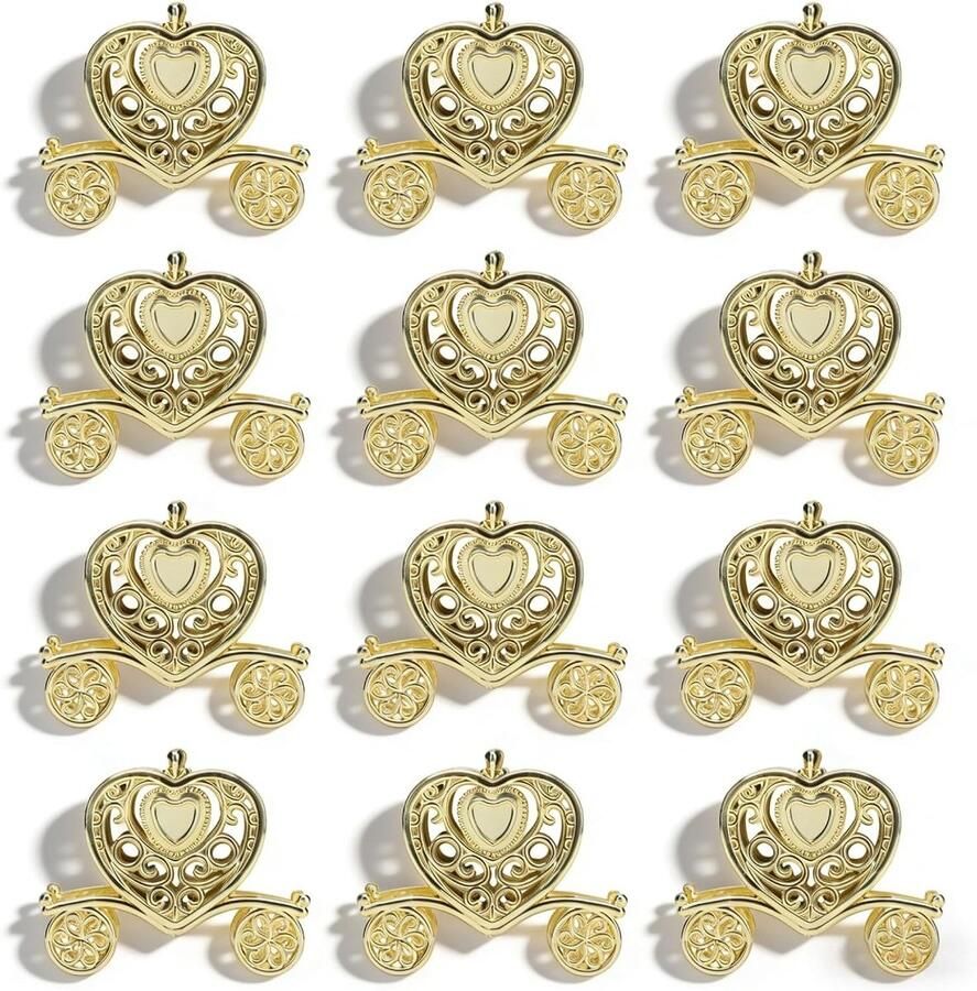 12 Stks Bruiloft Gunst Dozen Plastic Dozen Snoep Geschenkdozen Snoeppotten Snoep Opbergdozen voor Bruiloft Baby Shower Kerst Verjaardagsfeestje Decoratie(Goud)