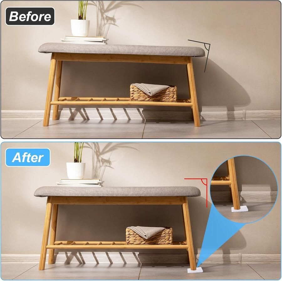 12 stks Clear Meubels Shims voor Nivellering Plastic Meubels Levellers Wiggen PVC Tafel Wedge Toilet Shims voor Nivellering Ongelijke Vloeren