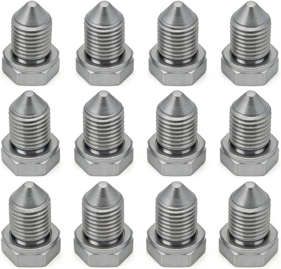 12 stuks olieaftapplug met ring M14x1.5 universele carteraftapmoer auto-olieschroef voor N90813201 N90813202 carteraftapmoer