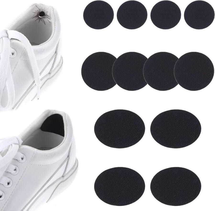 12 stuks reparatiepatch voor schoengaten zelfklevende sneaker-hielreparatiepatch binnenzoolpatches patchpad onzichtbare kleverigheid voering geschikt voor sneakers leer hoge hakken