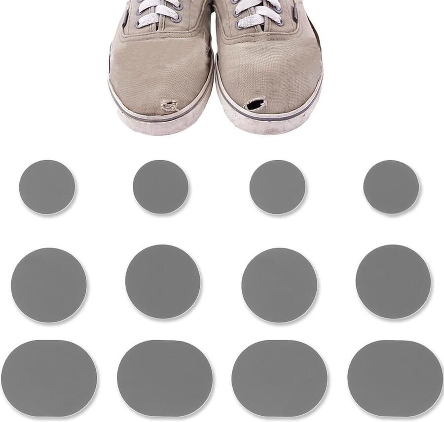 12 Stuks Schoenreparatie Patches Zelfklevende Stickers voor Hielbescherming en Gaten Herstel voor Sneakers en Leren Schoenen
