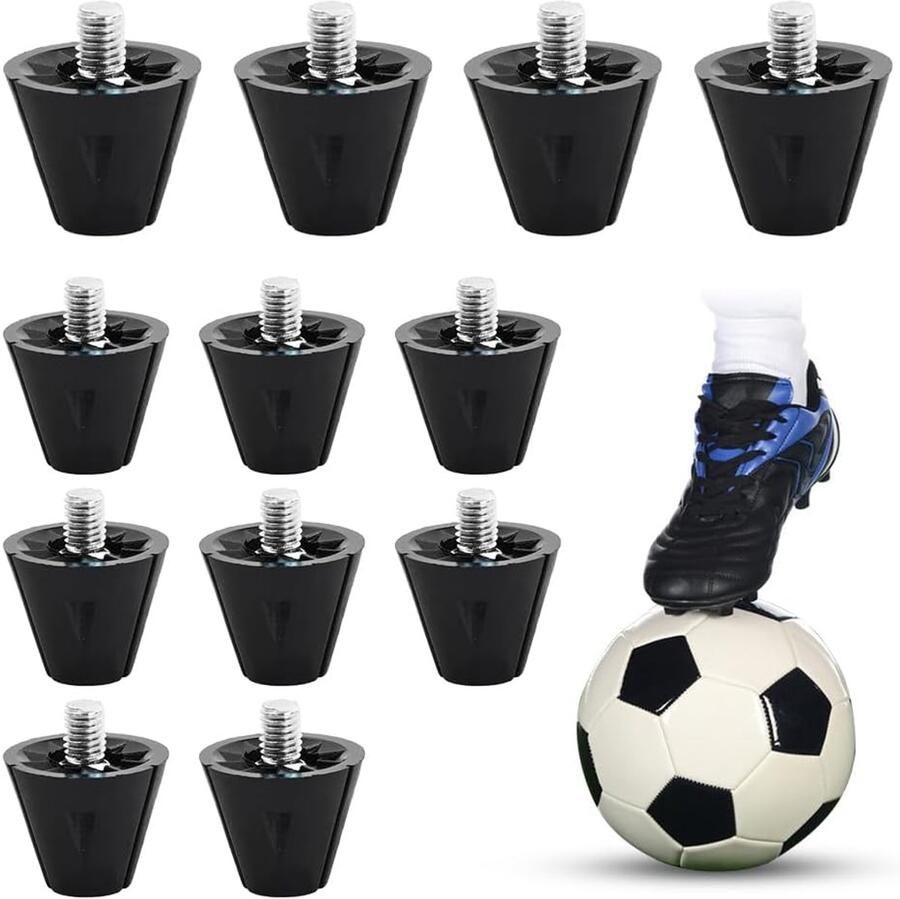 12 stuks schroefpluggen voor voetbalschoenen metalen reserveschroefnoppen voor voetbalschoenen voetbalspikes ShopVlot - Foto 1