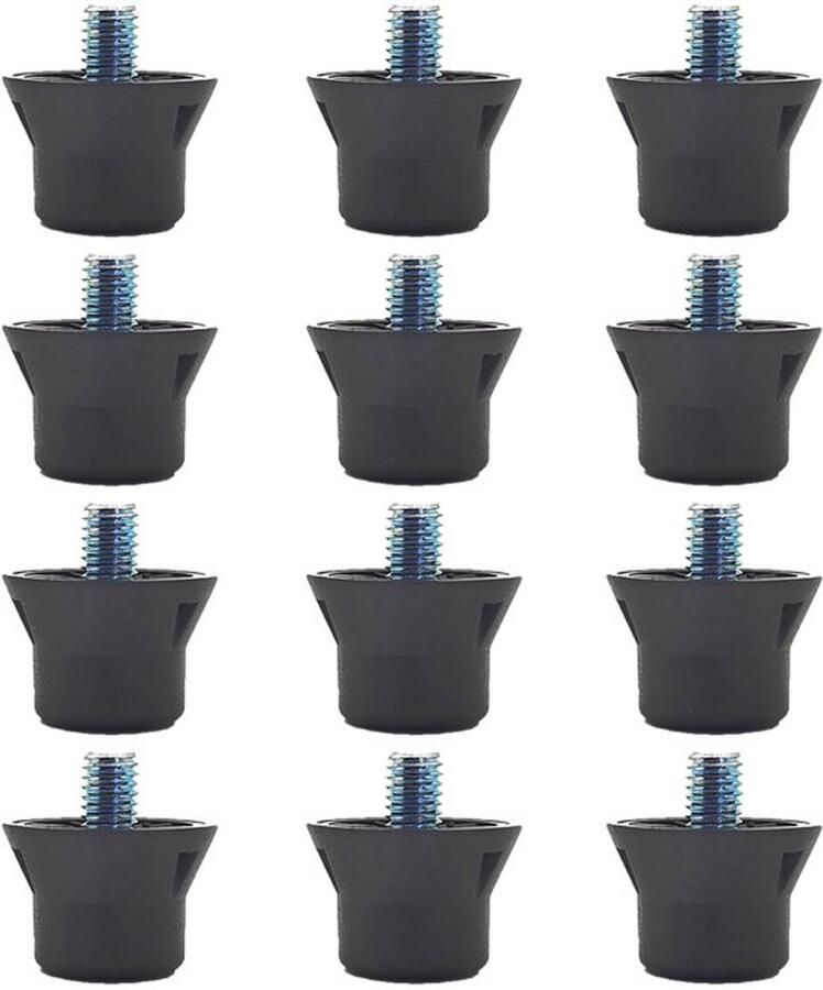 12 stuks spikes voor sportschoenen voetbalschoenen noppen voor rugbyschoenen piramide vervangende spikes duurzaam en duurzaam hoge compatibiliteit voor trackschoenen ras springen