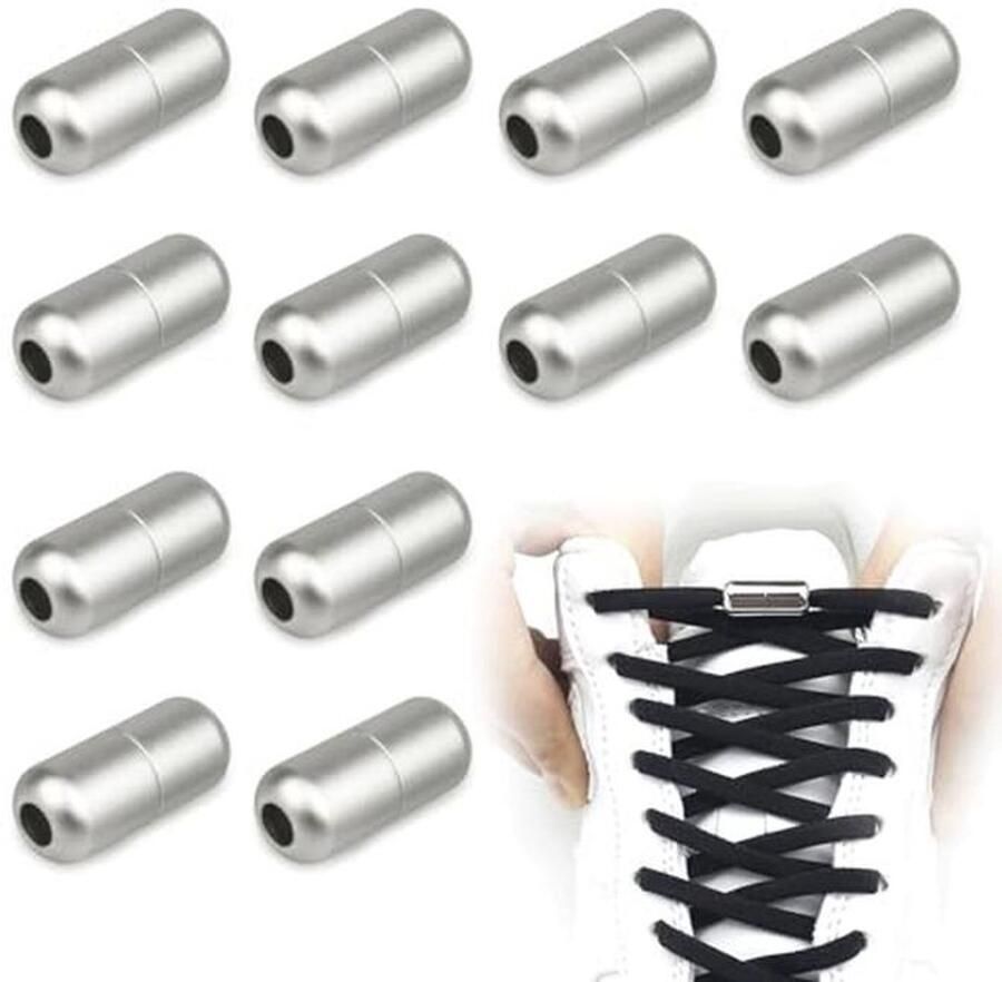 12 stuks vetergesp capsules voor veters Geschikt voor laarzen werkschoenen tennisschoenen en meer